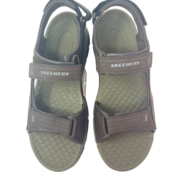 Skechers Men’s Size 13 Relaxed Fit Tresman Garo Brown Sandals New main image 11